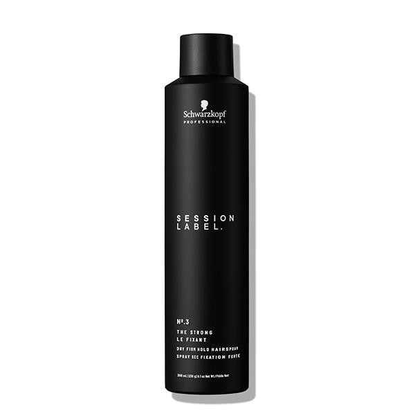 Schwarzkopf- Session Label, The Strong, dry Firm Hold Hairspray